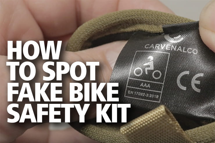 Is your motorcycle kit REALLY safe? How to check for fake safety  certification