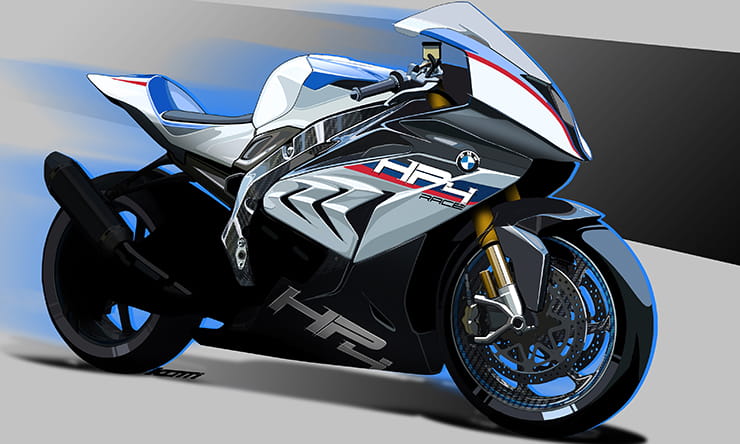 Concept HP4 RACE bike in race colours