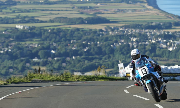 Lee johnston at the Classic TT races