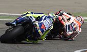 Marquez leads Rossi