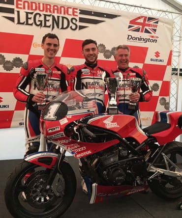 Team Neate the winners of the 2017 Endurance Legends Event at Donington