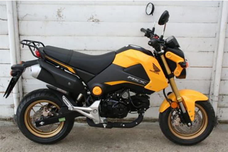 The good: Honda MSX 125 2015 "Immaculate with only 53 miles!!"