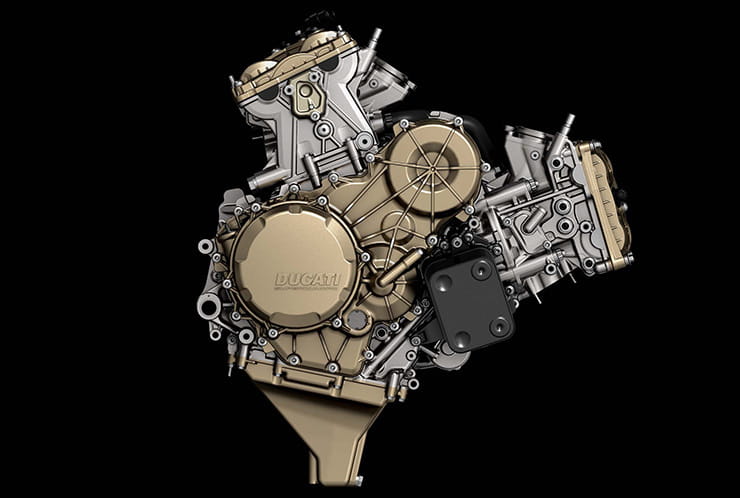 A complete Ducati Panigale engine