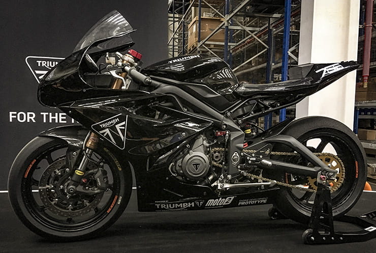 2018 Triumph Daytona Moto 2 development