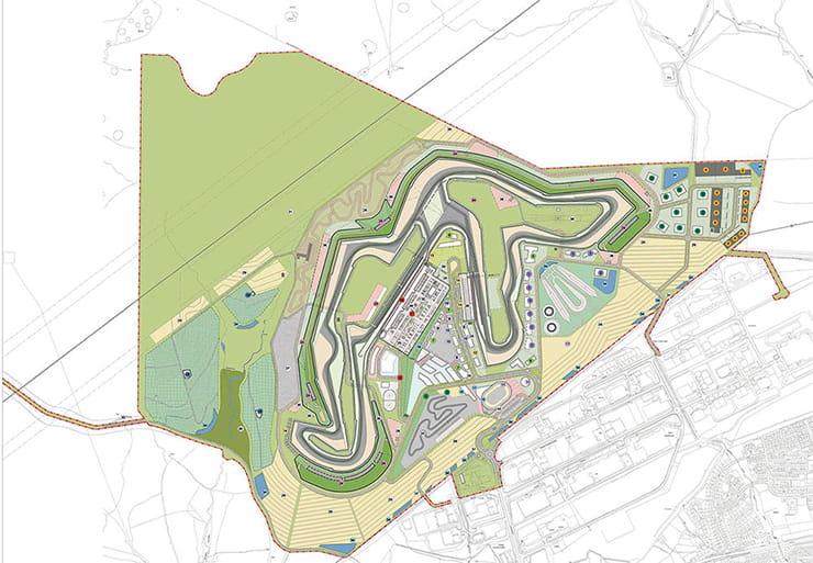 Overhead view of the Circuit of Wales layout