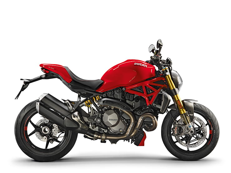 Ducati Monster 1200 S in traditional Ducati red