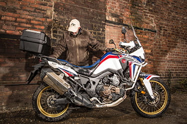 Top box on an Africa Twin is more than just practical