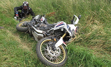 Crashed Africa Twin
