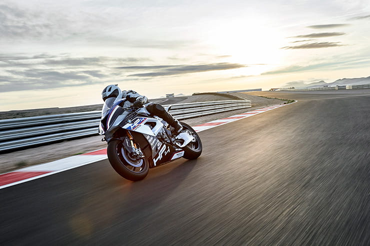BMW HP4 RACE on track