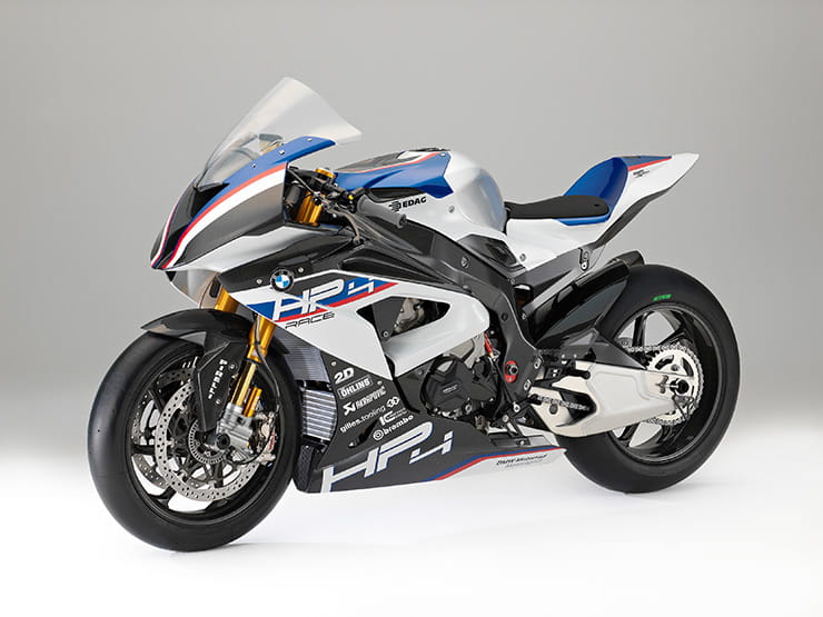 Left side of the BMW HP4 RACE