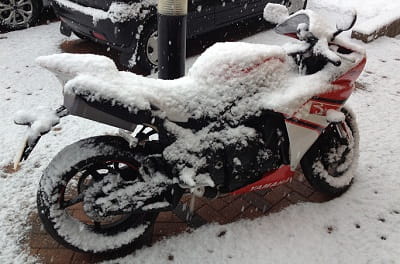 It maye not look that inviting, but use our advice and we will help make riding through winter fun. Honest!
