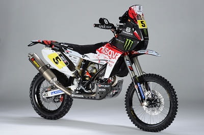 Husqvarna is now owned by BMW, and you can see with this TE449 they're incredibly serious about the Dakar