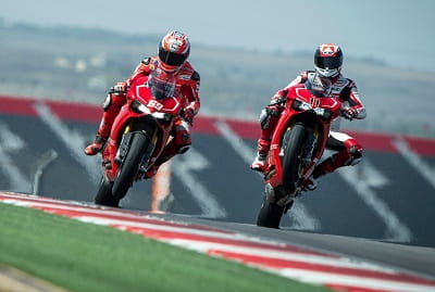Hayden and Spies dicking around on the Panigale 1199R. Nice work fellas.
