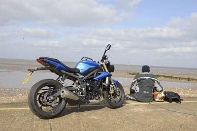 2013 Triumph Street Triple and Bike Social's Marc Potter at 'Sunny Hunny'. If you fancy a day long ride, or even a weekend away with the other half, you can do worse than head to Norfolk.