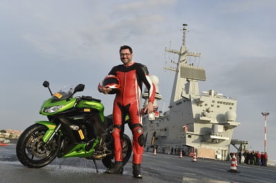 Not a member of Diversity, this is Potter on the war ship, about to charge down the runway and test Pirelli's new Angel GT tyres.
