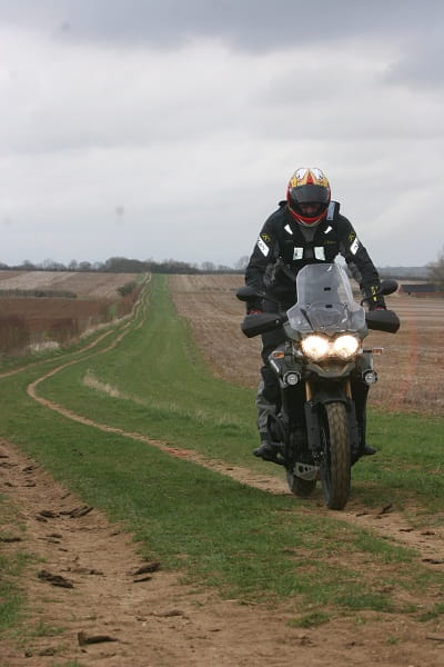 Gentle trails are where the Tiger Explorer 1200 XC is at