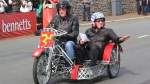 James May and Oz Clarke in their Meccano sidecar