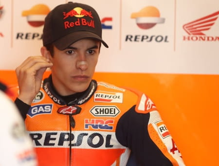 Marc Marquez has been penalised for the Aragon incident