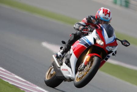 Ron Haslam rides the new blade