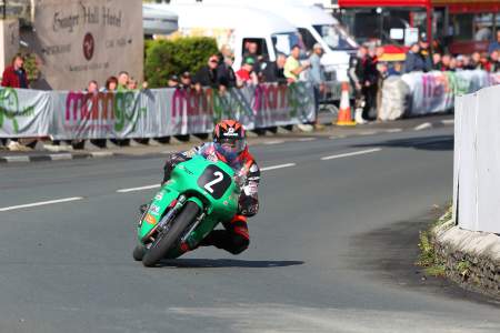 Farquhar on the 500cc Paton in 2012, he'll be racing it again in 2014