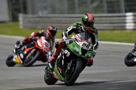 Sykes overshoots the chicane
