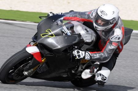 Davies on the Panigale in testing