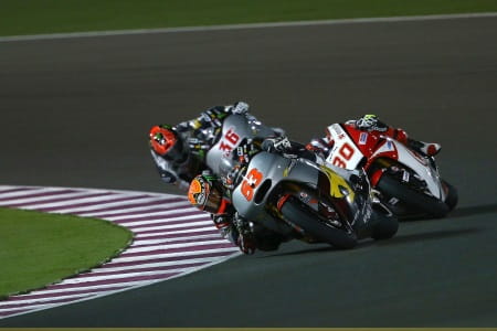 The Moto2 action was intense