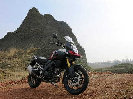 Suzuki's V-Strom 1000 is King of The Mountain, or something like that.