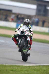 Byrne smashed the lap record at Donington