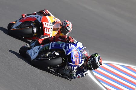 Lorenzo led for the first seventeen laps