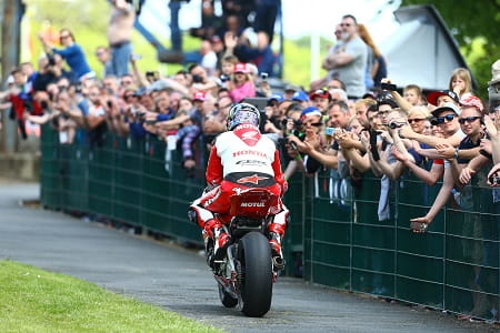 McGuinness finished seventh in the superbike race