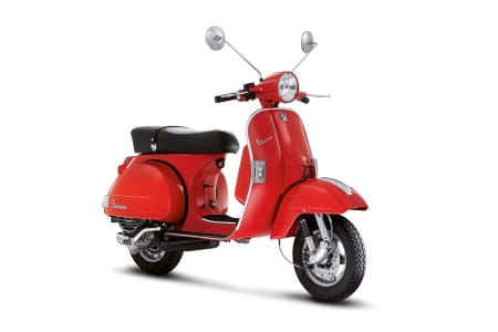 Retro styling of the Vespa PX
