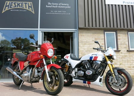 Old and new, Hesketh's first and latest prototypes line up