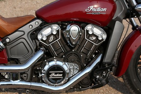 Single-seat leather saddle and a big V-twin; only in the USA