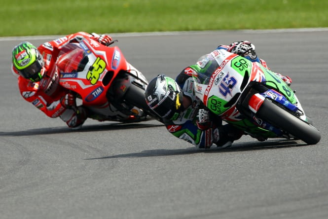 Scott Redding leads Cal Crutchlow at Silverstone, will he do the same at Donington Park next year?