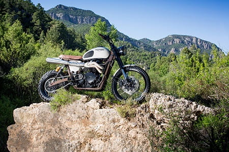 Take on Triumph Scrambler, develop it for four years by Triumph's test riders and you get this super hard Triumph Scrambler.