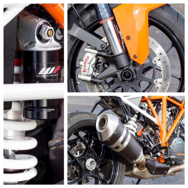 Credible chassis, brakes and suspension all aid the KTM's nimbleness