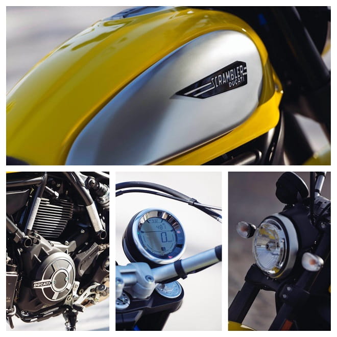 Ducati Scrambler has detailling that defies its price. A lovely thing indeed.