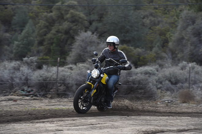 Ducati Scrambler gets lairy with our man Roland Brown on-board.