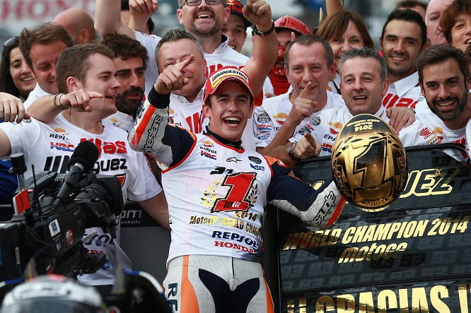 Marquez took his second title at just 21 years old