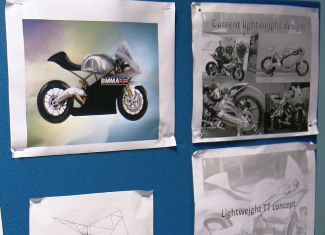 First glimpse of concept drawing of the Lightweight TT bike