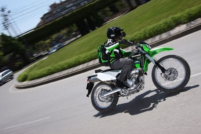 80mpg can be expected from the Kawasaki KLX250