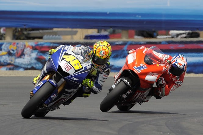 Rossi vs Stoner, Laguna Seca, 2008