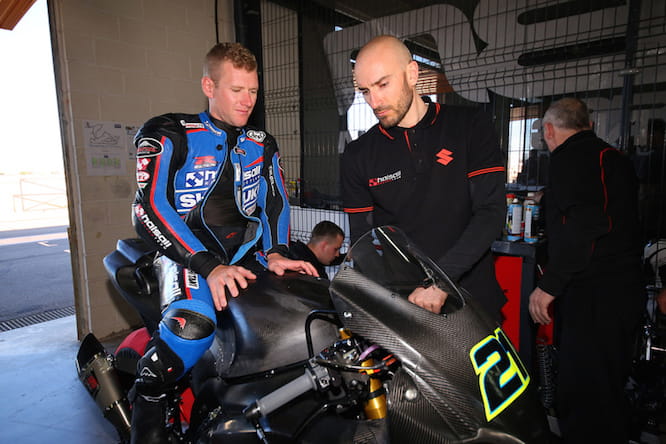 Waters will ride the GSX-R this year