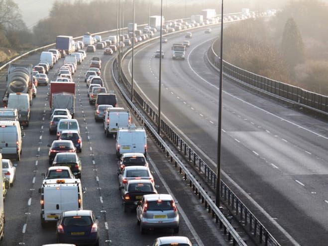 Average UK journeys in 2014 took 29% longer than they would in free-flowing traffic