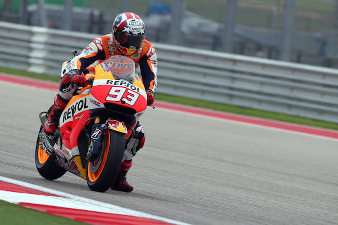 Marquez pushed the limits on his dash for pole