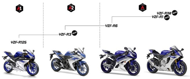 Yamaha's current R-series and the appropriate licencing