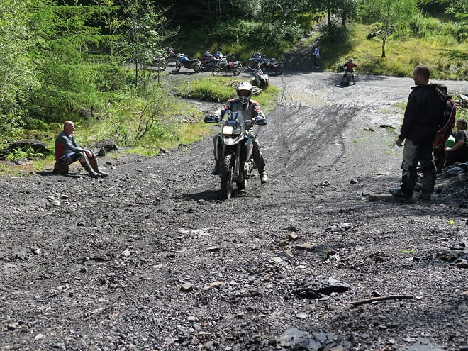What do you do if you get stuck riding up hill? BMW's Off Road School will train you