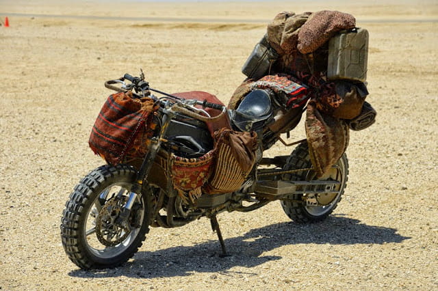 Knobblies, carpet, petrol cans bolted on? That'll be an R1 in the new Mad Max movie then!