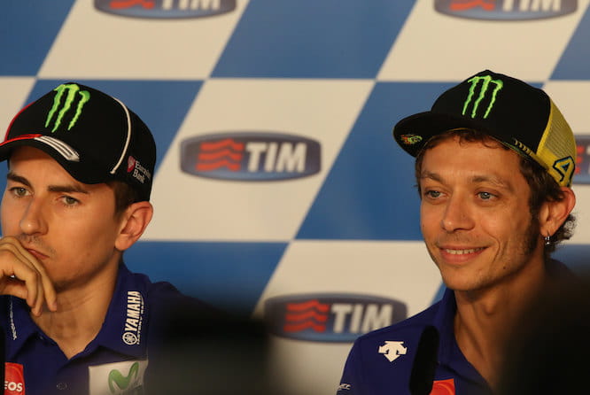 Rossi says his team mate is his first enemy